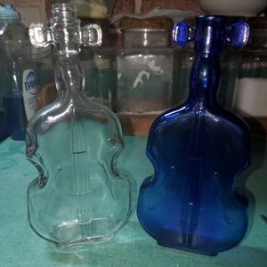 Vintage 1950's violin vases